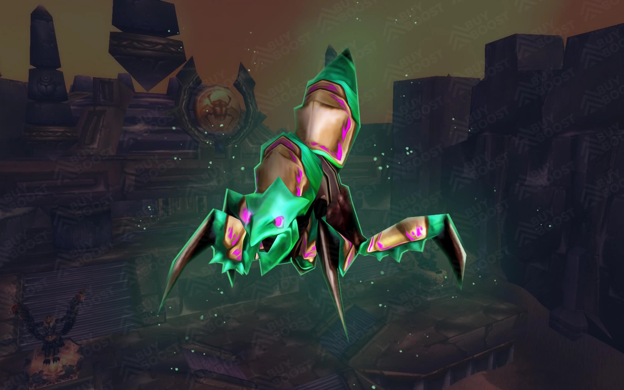 Green Qiraji Resonating Crystal Mount Green Qiraji Resonating Crystal Mount